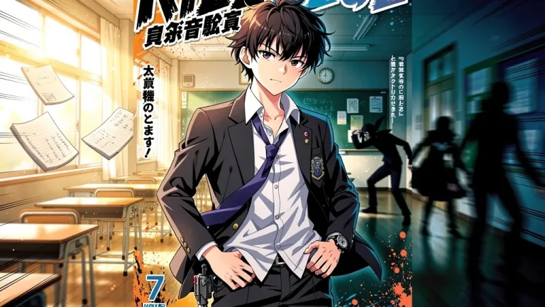 Kill Blue Volume 7 manga cover featuring a boy in a school uniform and hitman gear.