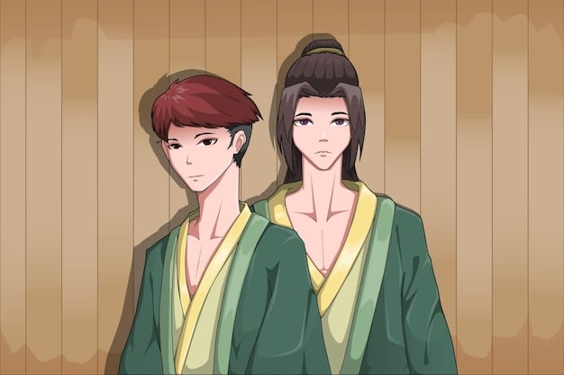 A panel from a josei manga showing two characters in silent communication. One character is offering a cup of tea to the other, who is looking away with a slight frown. The scene implies a deeper emotional connection and unspoken feelings between the two characters, typical of subtle storytelling in josei.
