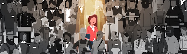 A panel from a josei manga depicting a crowded office scene. An exhausted woman in her late 20s sits at her desk, surrounded by stacks of papers. The art style should have clean lines and realistic character designs, emphasizing her weariness and the pressures of her job.