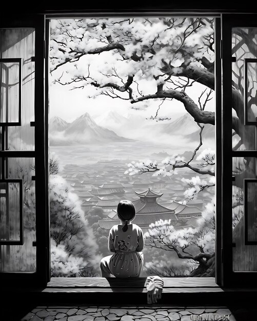 A manga panel depicting Iori Yoshizumi in a moment of introspection, with a melancholic expression and subtle shading to convey his inner thoughts.