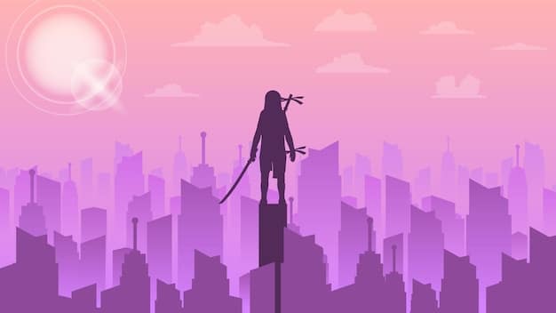 A manga illustration of a lone figure standing defiant against a towering, monolithic structure representing governmental or corporate power. The image should evoke a sense of resistance and determination, with strong contrasts and dynamic composition.