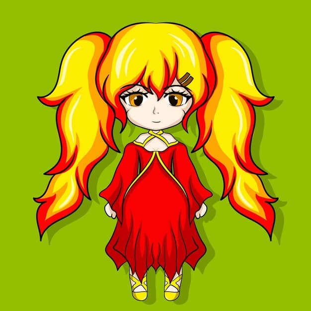 A detailed illustration of a shojo manga character with large, sparkling eyes, long flowing hair, and a wistful expression, set against a backdrop of cherry blossoms, symbolizing beauty and fleeting moments.