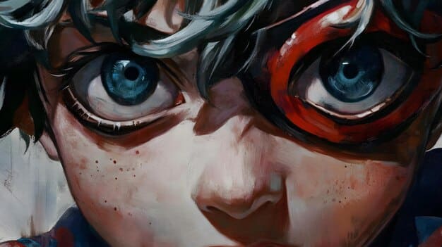 A fan art illustration of Izuku Midoriya from 