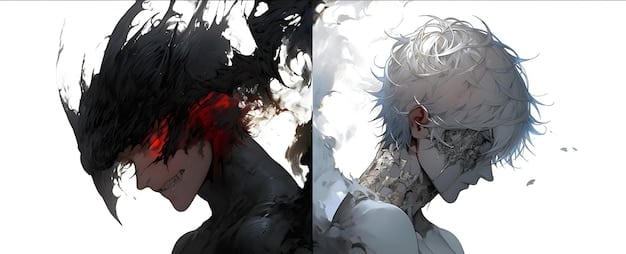 A split image showcasing one example of 