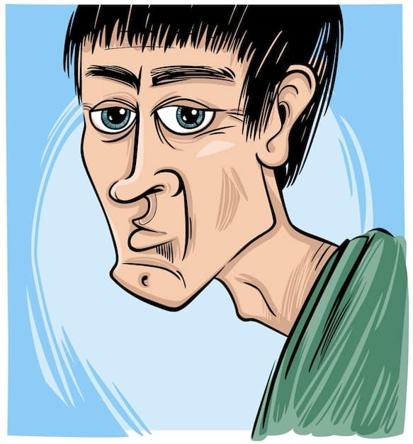 A close-up panel from a shonen manga showing a character with a face marked by pain and past trauma. The background should be blurred, focusing solely on the character's expression and the details of their emotional state.