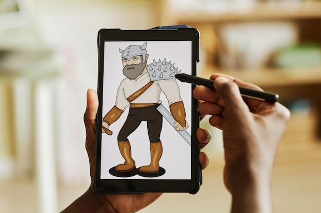 A person reading manga on a tablet, with the Shonen Jump app open. The focus is on the clarity of the digital pages and the convenience of reading manga digitally.